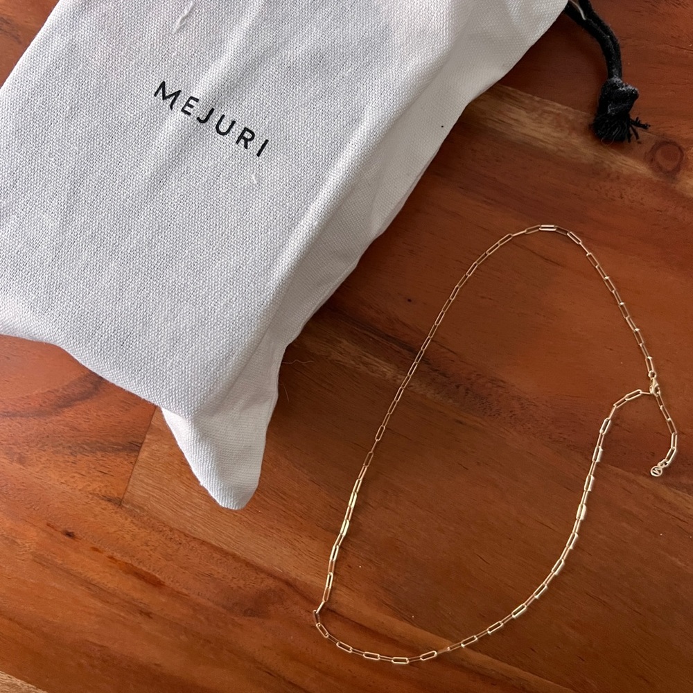 Mejuri 14k Gold Boyfriend Bold Chain Necklace - FREE SHIPPING